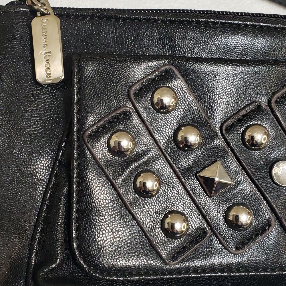 Sienna Ricchi Metal Studded Black Bag - Picture 8 of 8